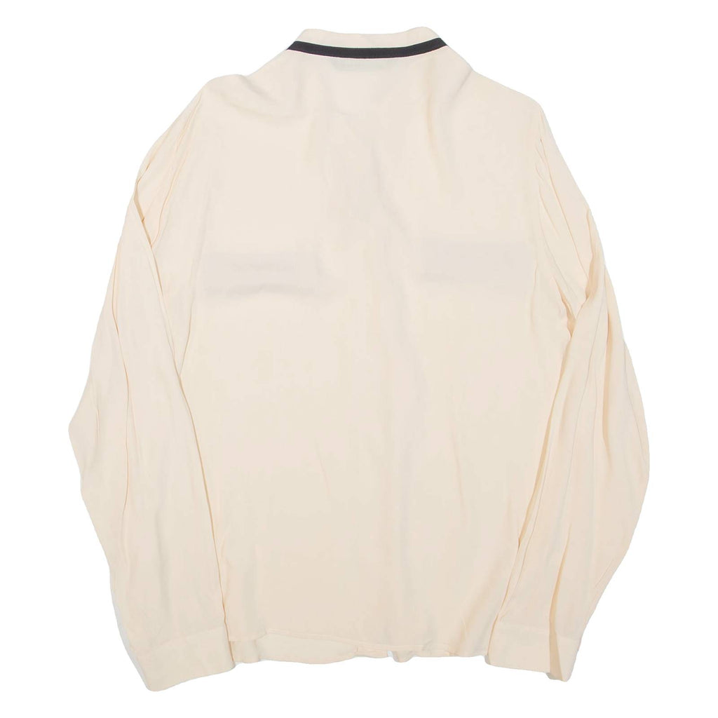 ZARA Womens Blouse Beige Long Sleeve XL