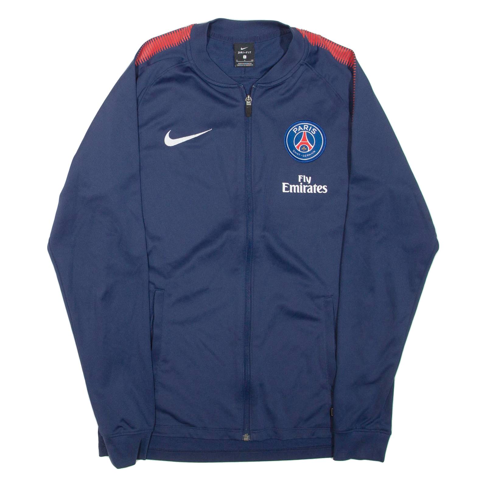 NIKE Dri-fit Paris Saint Germain Mens Track Jacket Blue S