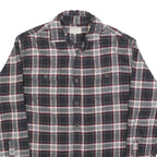 JACHS Mens Black & White Check Shirt L Long Sleeve Cotton Blend Casual