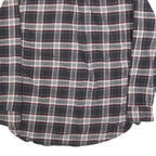 JACHS Mens Black & White Check Shirt L Long Sleeve Cotton Blend Casual