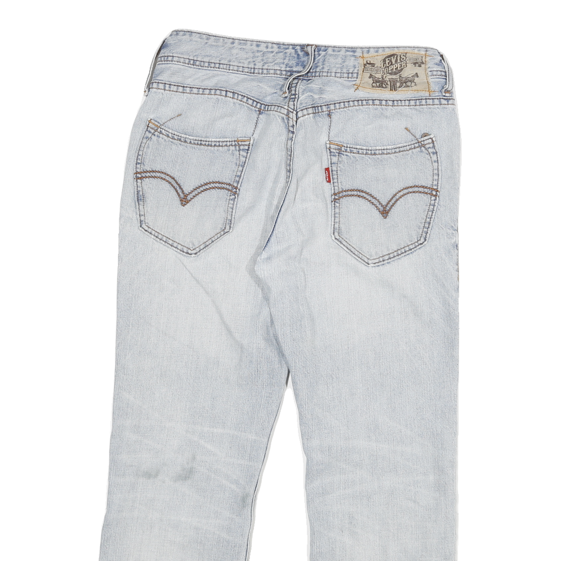 LEVI'S Mens Jeans Blue Regular Straight Denim Light W30 L26 Casual Wear