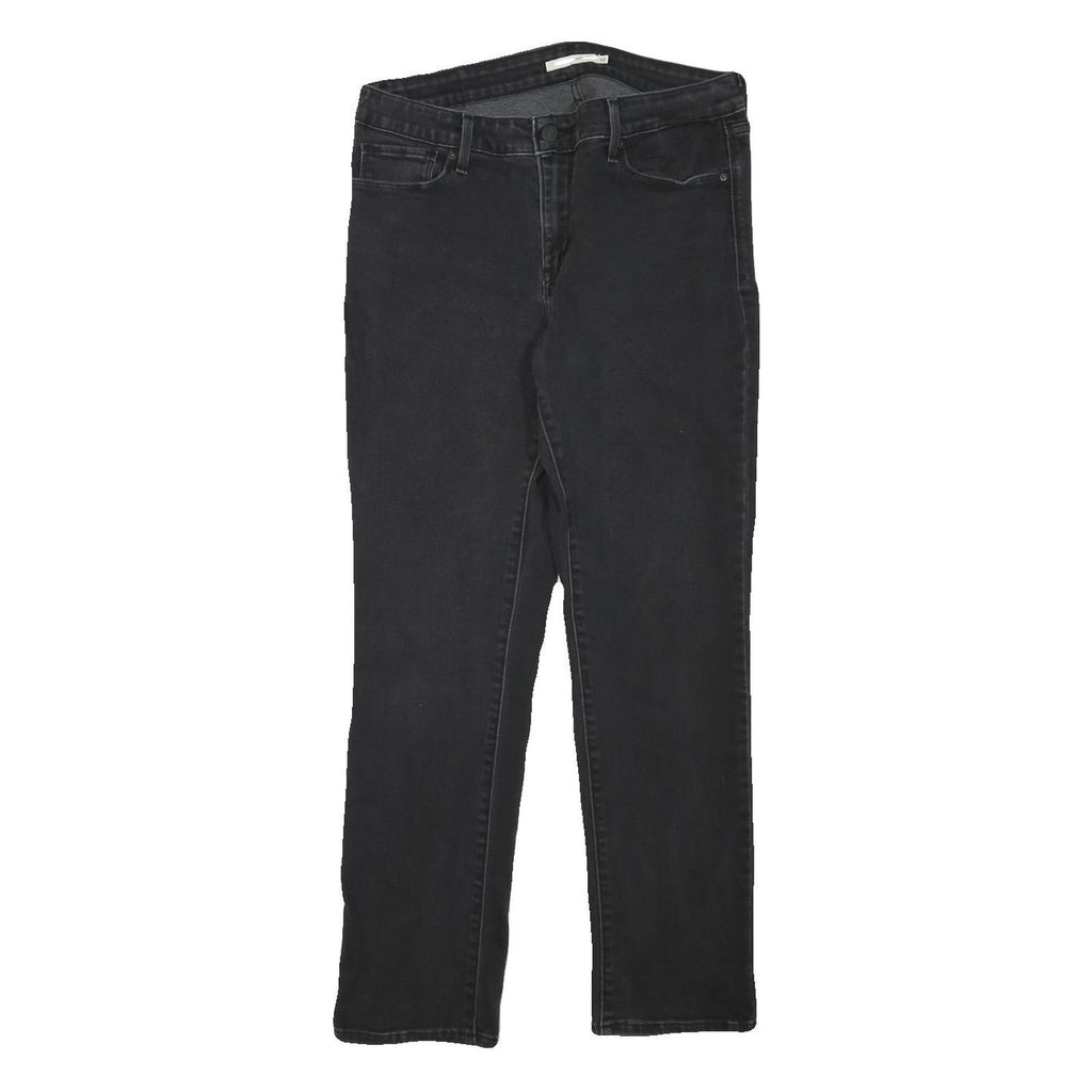 LEVI'S Womens Jeans Black Slim Skinny Denim Medium W31 L28 Stylish Classic