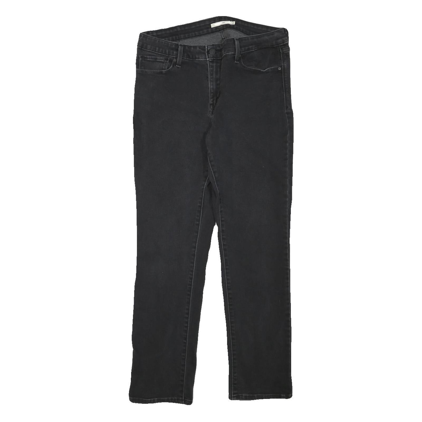 LEVI'S Womens Jeans Black Slim Skinny Denim Medium W31 L28 Stylish Classic