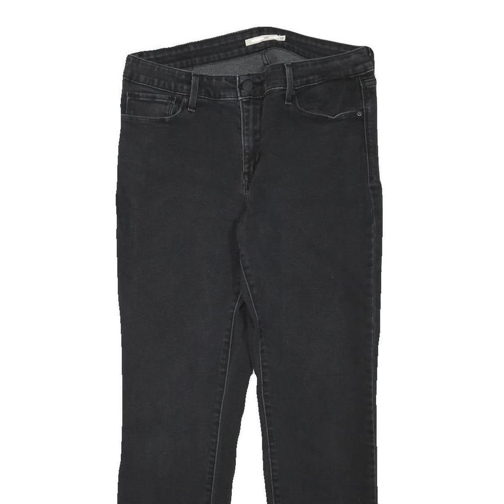 LEVI'S Womens Jeans Black Slim Skinny Denim Medium W31 L28 Stylish Classic