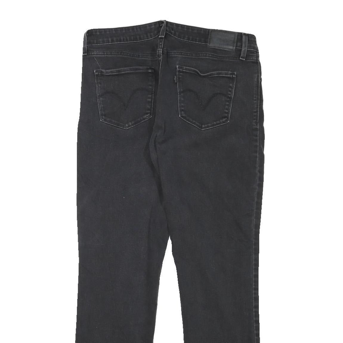 LEVI'S Womens Jeans Black Slim Skinny Denim Medium W31 L28 Stylish Classic