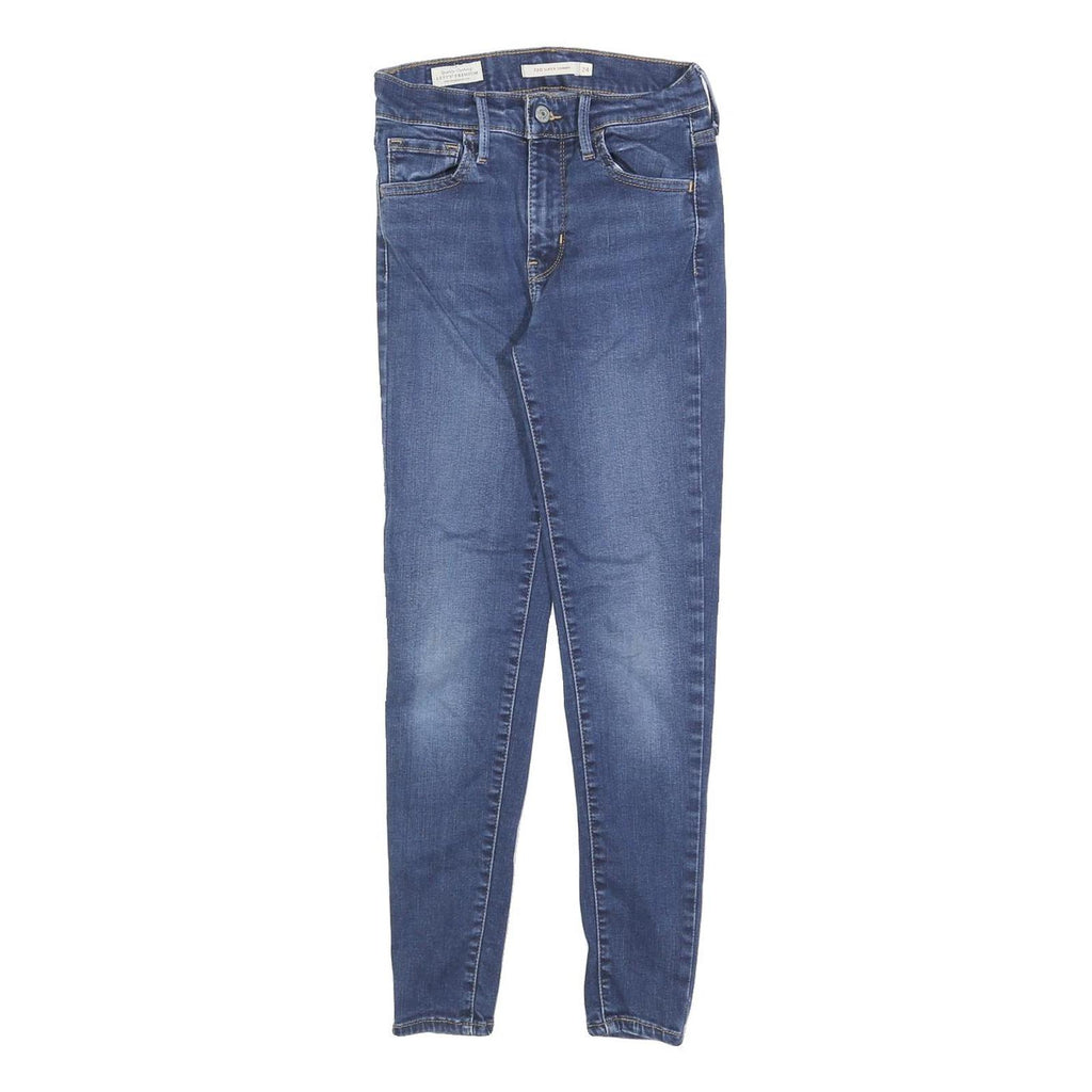 LEVI'S 720 Womens Jeans Blue Slim Skinny Denim Light W24 L28 Stylish