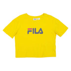 FILA Cropped Womens T-Shirt Yellow M