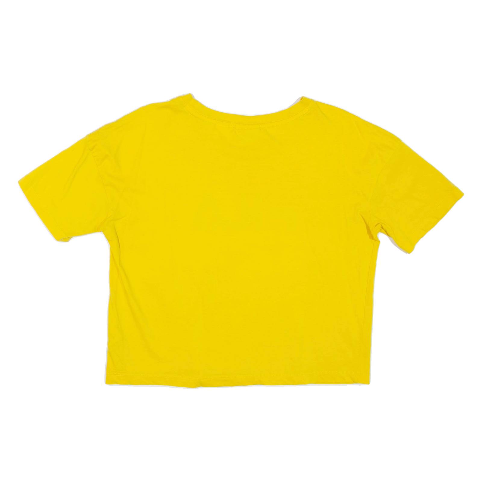 FILA Cropped Womens T-Shirt Yellow M
