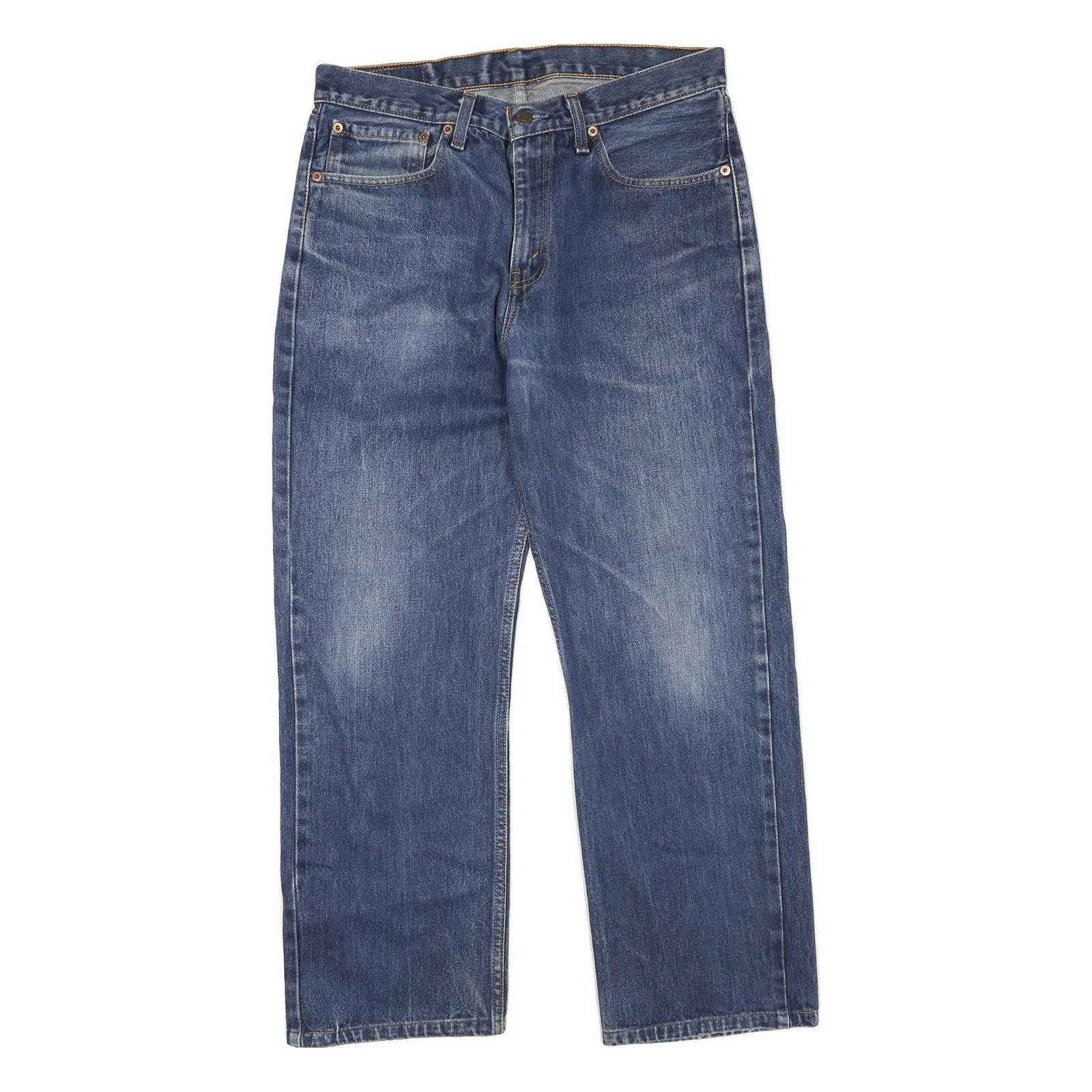 LEVI'S 751 Mens Jeans Blue Regular Straight Denim Medium W33 L27 Classic Fit