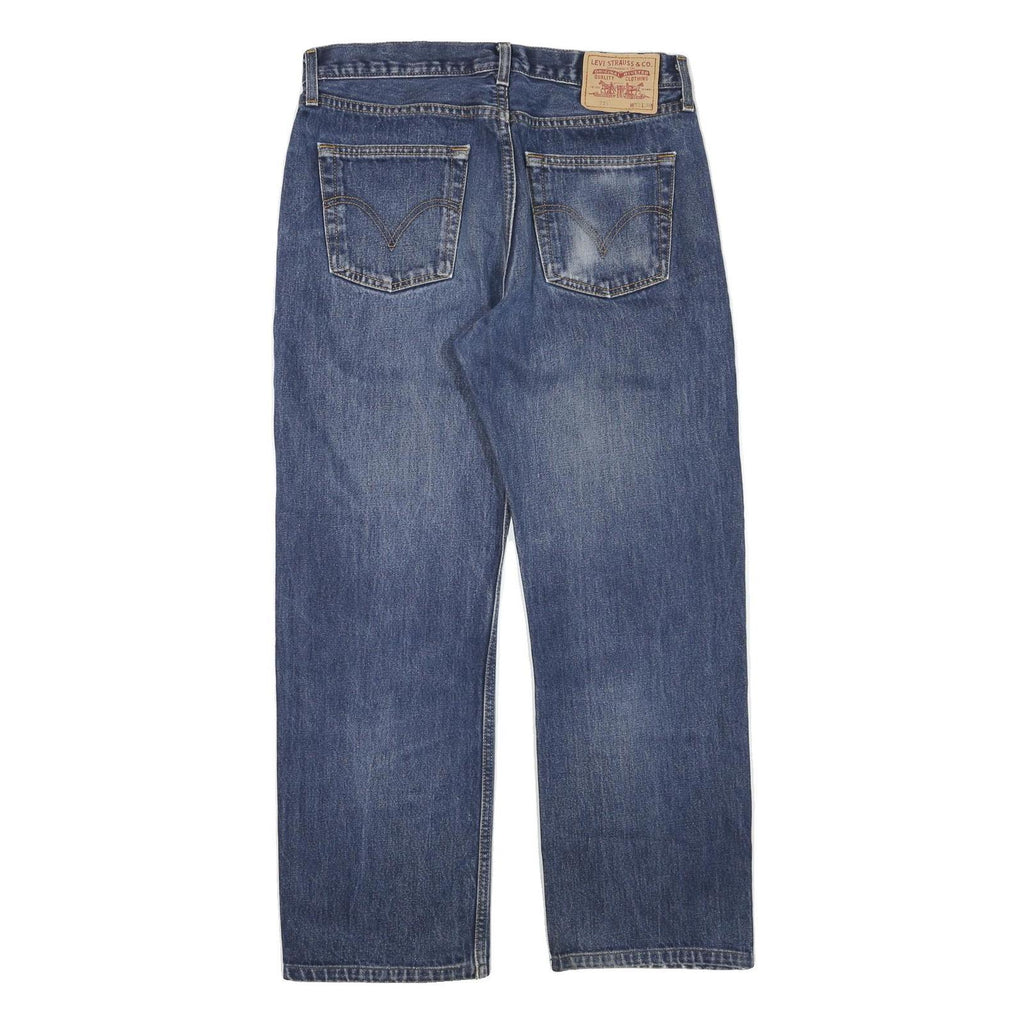 LEVI'S 751 Mens Jeans Blue Regular Straight Denim Medium W33 L27 Classic Fit
