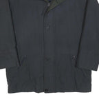 SBL Mens Black Windbreaker Jacket L Cotton Blend Zip Casual Outerwear