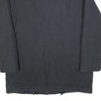SBL Mens Black Windbreaker Jacket L Cotton Blend Zip Casual Outerwear