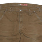 DICKIES Mens Shorts Brown Cargo Cotton Blend 2XL W40 Flex Workwear