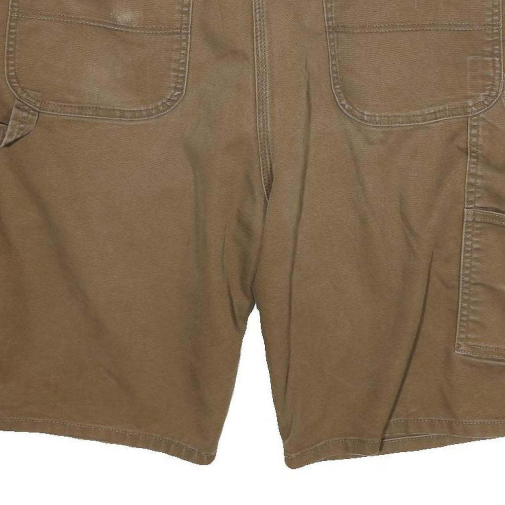 DICKIES Mens Shorts Brown Cargo Cotton Blend 2XL W40 Flex Workwear