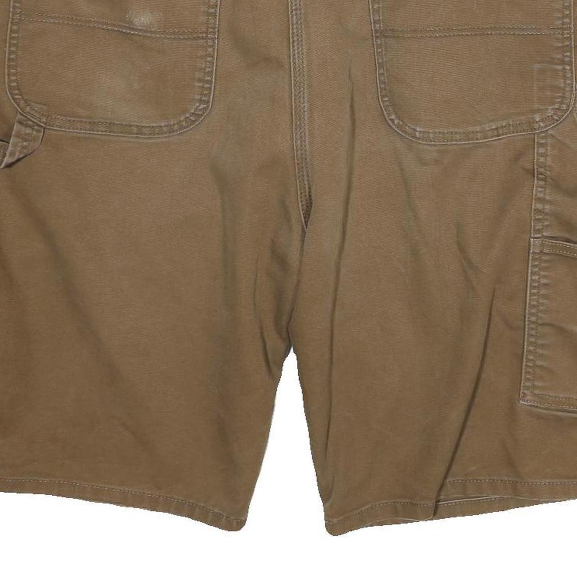DICKIES Mens Shorts Brown Cargo Cotton Blend 2XL W40 Flex Workwear