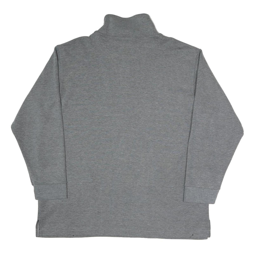 COSMOS JEANS Mens Grey 1/4 Zip Sweatshirt XL Cotton Blend Comfortable Casual