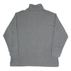 COSMOS JEANS Mens Grey 1/4 Zip Sweatshirt XL Cotton Blend Comfortable Casual