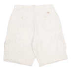 DICKIES Mens Shorts White Casual Cargo Cotton M W34 Workwear Pocket