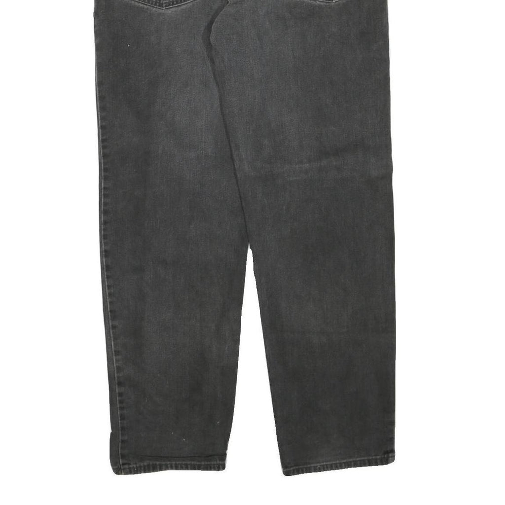 LEVI'S 550 Womens Jeans Black Regular Straight Denim Medium W38 L31 Classic Fit