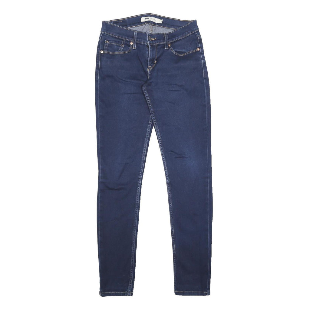 LEVI'S 524 Womens Jeans Blue Slim Skinny Denim W27 L32 Stretch Zip