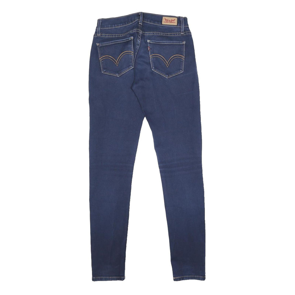 LEVI'S 524 Womens Jeans Blue Slim Skinny Denim W27 L32 Stretch Zip
