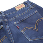 LEVI'S 524 Womens Jeans Blue Slim Skinny Denim W27 L32 Stretch Zip