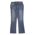 APT 9 Womens Blue Regular Boot Leg Denim Medium W28 L32 Embroidered Pockets