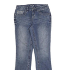 APT 9 Womens Blue Regular Boot Leg Denim Medium W28 L32 Embroidered Pockets