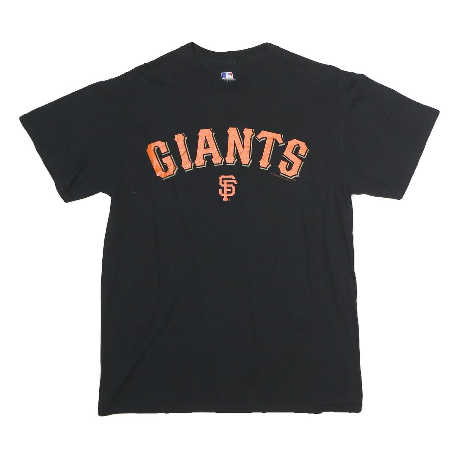 GENUINE MERCHANDISE Mens Black Giants Graphic T-Shirt M Short Sleeve Crew Neck