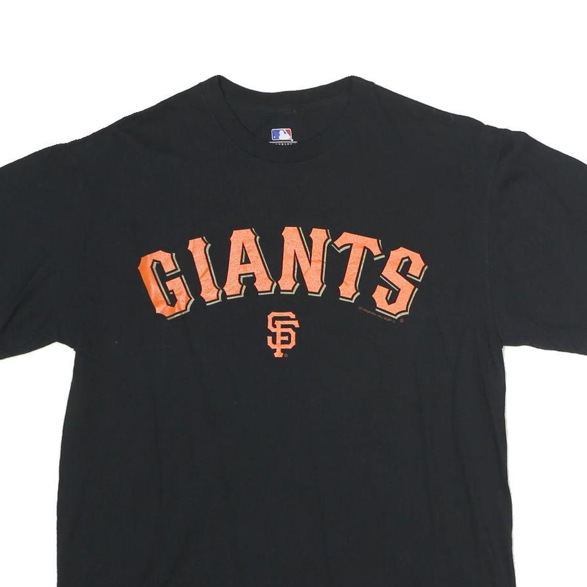 GENUINE MERCHANDISE Mens Black Giants Graphic T-Shirt M Short Sleeve Crew Neck