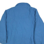 Womens Blue Polyester Blend Casual Zip Jacket XL Plain Lightweight Outerwear