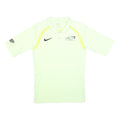 NIKE Mens Cream & Yellow Referee Short Sleeve Polo Shirt S Swiss Unihockey