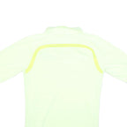 NIKE Mens Cream & Yellow Referee Short Sleeve Polo Shirt S Swiss Unihockey
