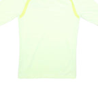 NIKE Mens Cream & Yellow Referee Short Sleeve Polo Shirt S Swiss Unihockey