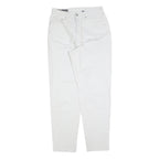 JINGLERS Mens Jeans White Regular Straight Denim W30 L31 Zip Cotton Blend