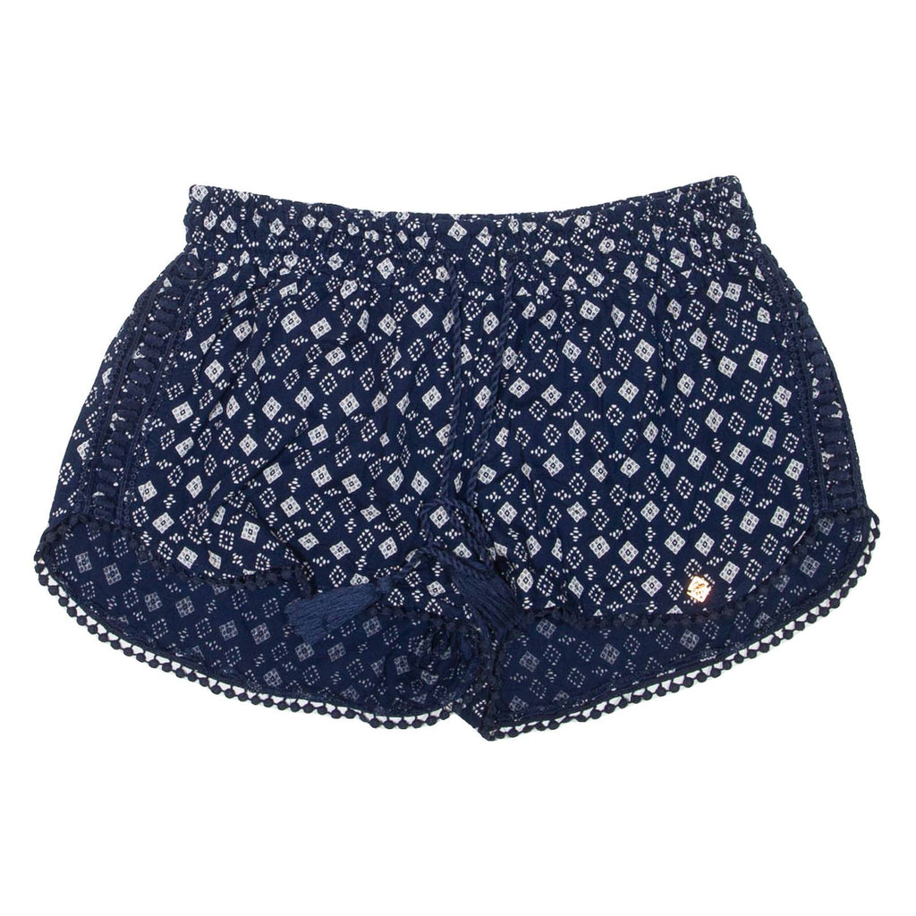 SUPERDRY Womens Casual Shorts Blue Geometric S W28