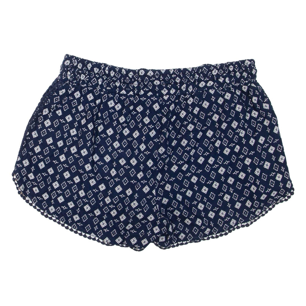 SUPERDRY Womens Casual Shorts Blue Geometric S W28