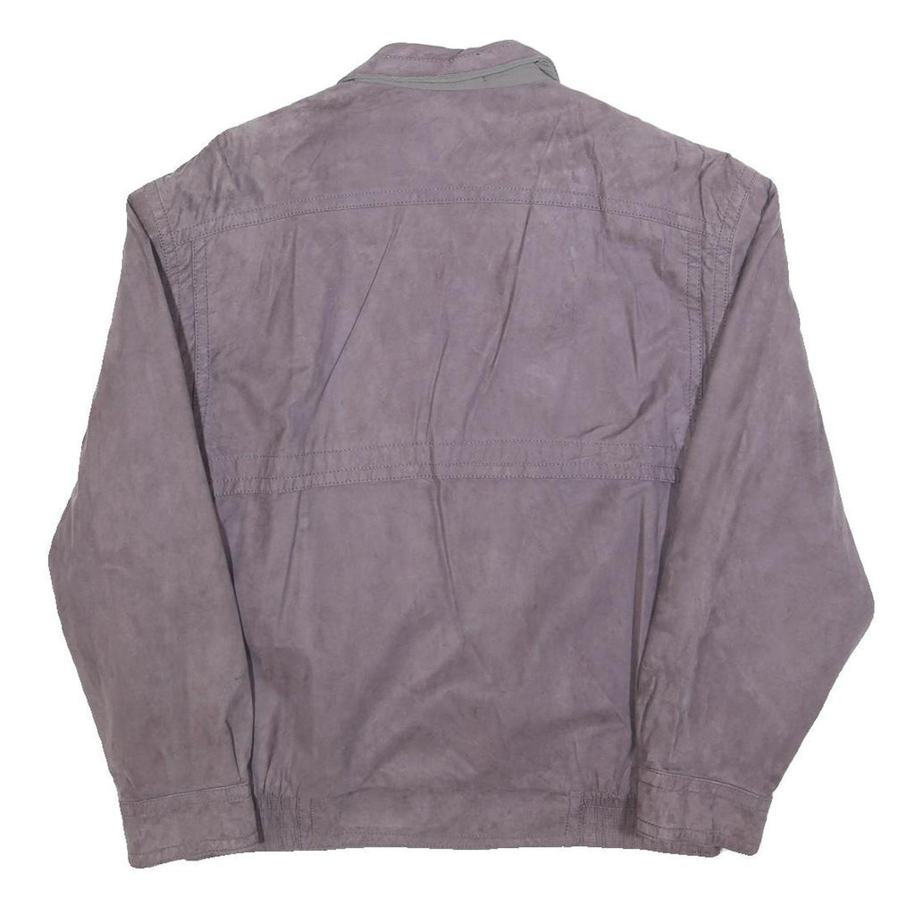 KEMPEL Mens Grey Jacket M Polyester Blend Button Closure Casual Classic