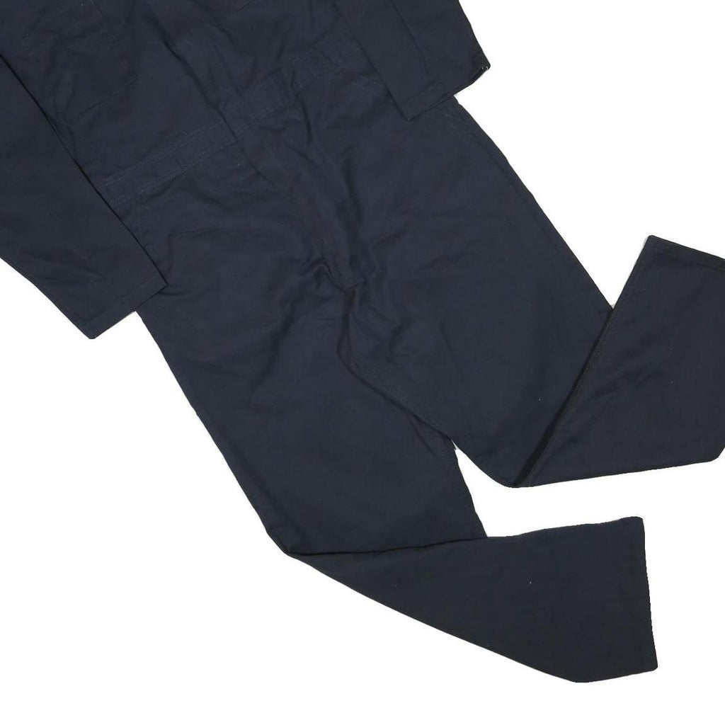 DICKIES Mens Navy Blue Dungarees Regular Fit Cotton Blend L W40 L30 Workwear