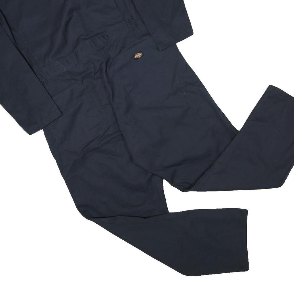 DICKIES Mens Navy Blue Dungarees Regular Fit Cotton Blend L W40 L30 Workwear