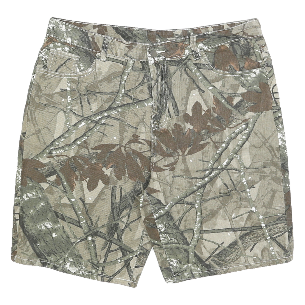 MANFINITY Mens Cotton Blend Camouflage Casual Shorts XL W39