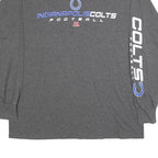 MAJESTIC Mens Grey Indianapolis Colts Football Long Sleeve Crew Neck XL T-Shirt