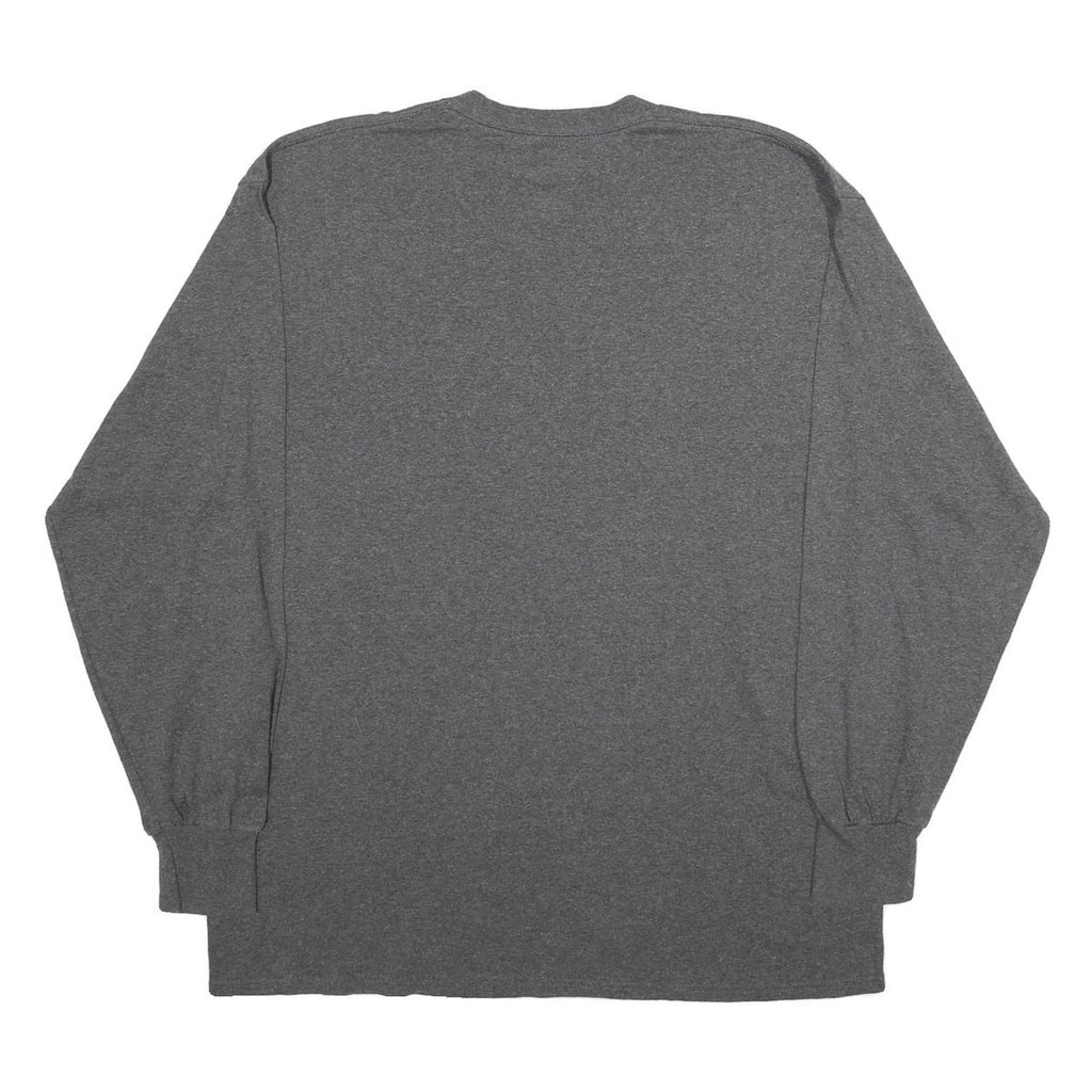 MAJESTIC Mens Grey Indianapolis Colts Football Long Sleeve Crew Neck XL T-Shirt