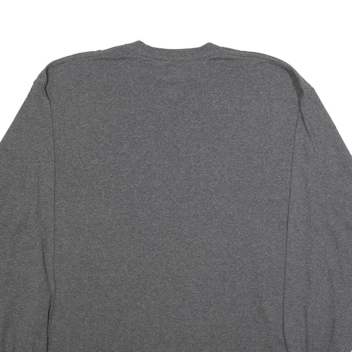 MAJESTIC Mens Grey Indianapolis Colts Football Long Sleeve Crew Neck XL T-Shirt