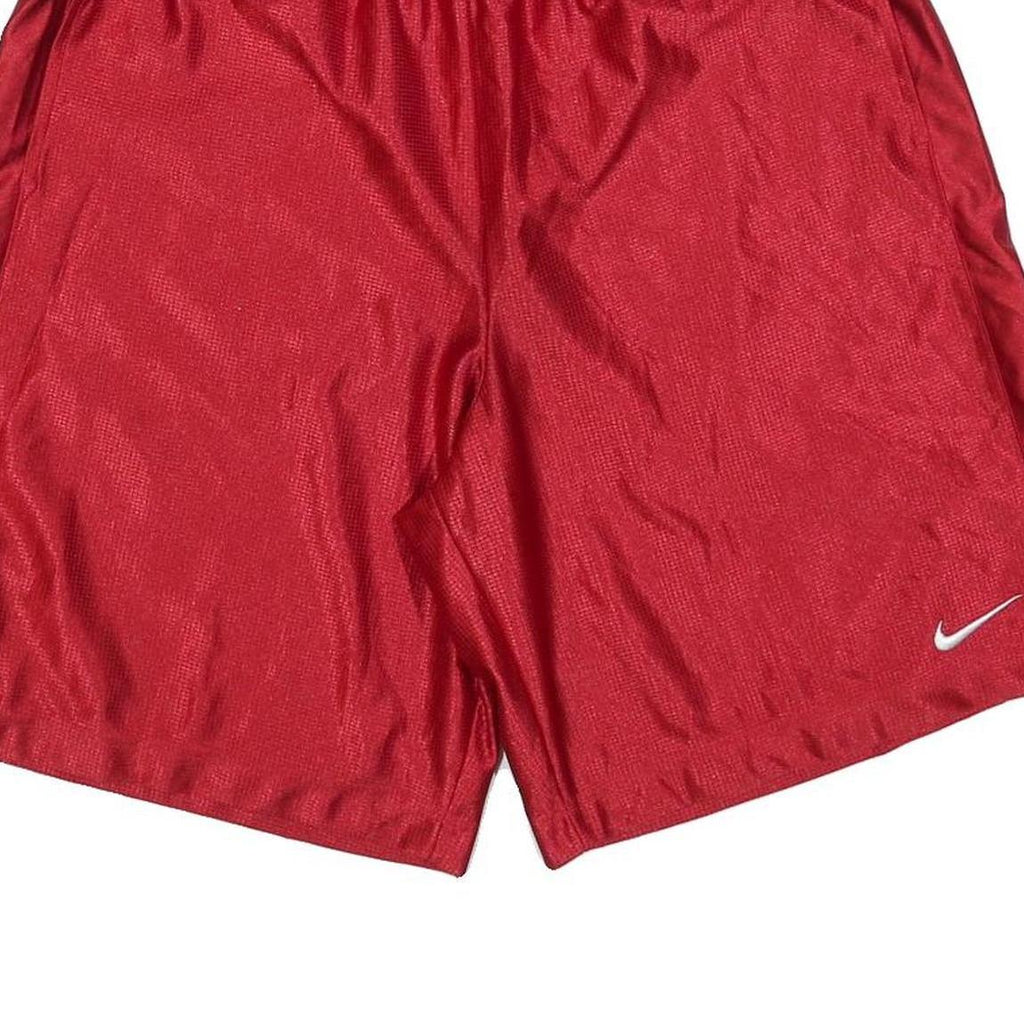 NIKE Mens Shorts Red L W32 Sportswear Polyester Athletic Gym Comfortable