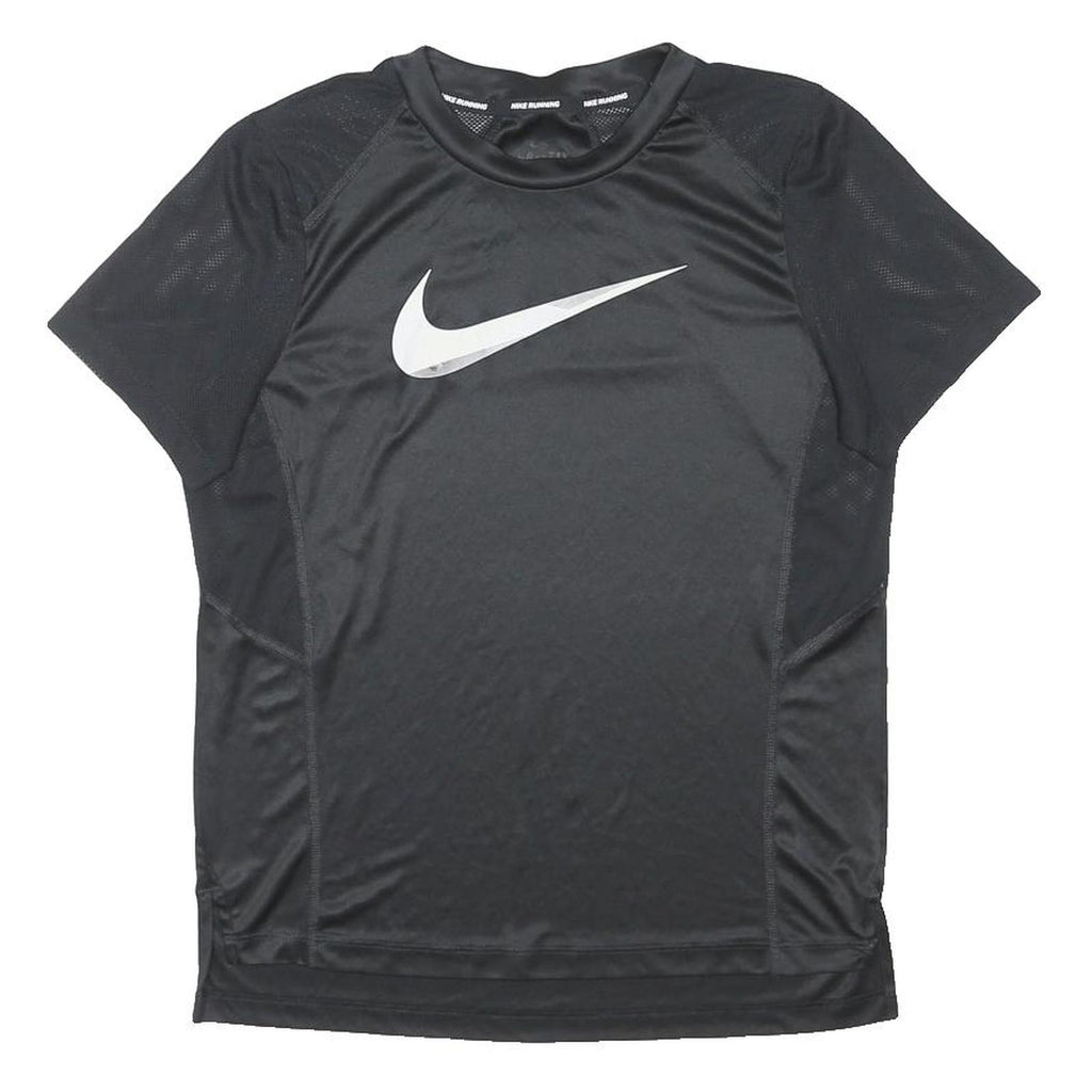 NIKE RUNNING Womens Black Running T-Shirt S Short Sleeve Crew Neck Sports