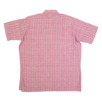 Mens Shirt Maroon Check L