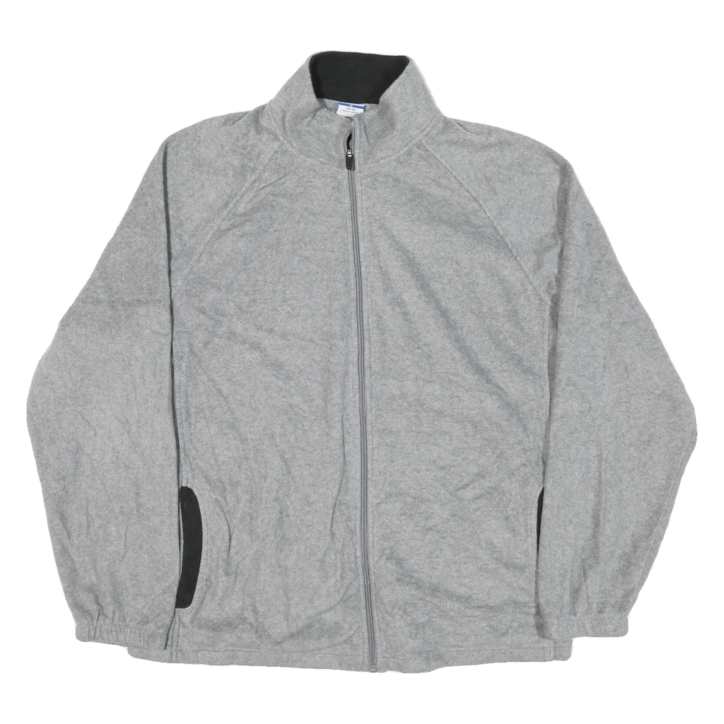 STARTER Mens Grey Jacket XL Polyester Blend Zip Plain Casual Lightweight