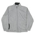 STARTER Mens Grey Jacket XL Polyester Blend Zip Plain Casual Lightweight