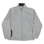 STARTER Mens Grey Jacket XL Polyester Blend Zip Plain Casual Lightweight